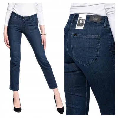 Produktbild von Lee | Damenjeans Marion Straight Dark Truxel Denim Stretch klassische Jeanshose W28 L33