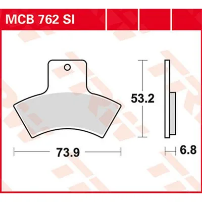 Produktbild von TRW Bremsbelagsatz MCB762SI Xpedition