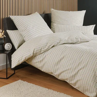 Produktbild von Janine Edelflanell Bettwäsche Chinchilla S 78071 155x220 cm + 80x80 cm vulkan