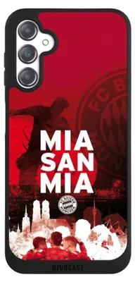 Produktbild von NIVOCASE Handyhülle für Samsung Galaxy A14 5G  Hülle NIVOpure Case Schwarz FC Bayern München FCB Mia San Mia
