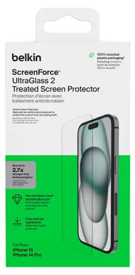 Produktbild von Belkin Screenforce UltraGlass2 antiba.iPhone 16/15/14Pro