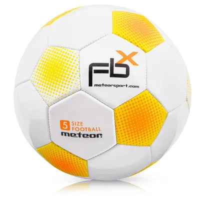 Produktbild von meteor FBX Kinder Fußball Ball kleine Sportball Kleinkinder Freizeitball für drinnen und draußen Ball für Mädchen und Jungen Größen: #5 weiß