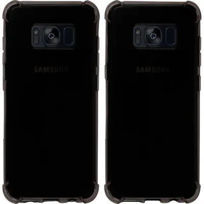 Produktbild von PhoneNatic Case kompatibel mit Samsung Galaxy S8 - grau Silikon Hülle Shock-Proof + flexible Folie