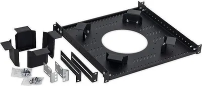 Produktbild von 19" Kabelreservehalterung 1HE schwarz für Netzwerkschrank