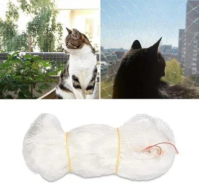 Produktbild von Famanu Katzennetz Balkon - Robustes Schutznetz für Katzen - 5 x 5 Meter