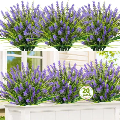 Productafbeelding van 20 Stuks Kunstmatige Planten met Bloemen voor Buiten