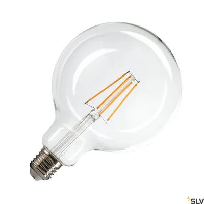 Produktbild von SLV 1005310 G125 E27, LED Leuchtmittel, Lampe transparent 7,5W 2700K CRI90 320°