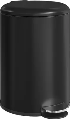 Produktbild von HOMCOM 20-Liter Mülleimer, Fingerabdruckresistenter Metall-Abfalleimer Schwarz