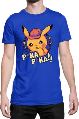 Zdjęcie produktu dla Męska Koszulka Japan Manga Anime Comics Pokemon 032, Man 3XL / Niebieski
