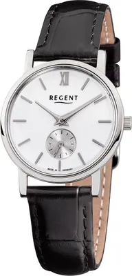Produktbild von Regent Damen-Armbanduhr schwarz Analog GM-1452 Leder-Armband D2URGM1452