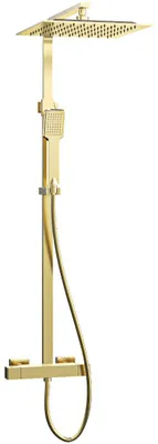 Image de Quartos 300 colonne de douche or brossé avec thermostatique Essebagno