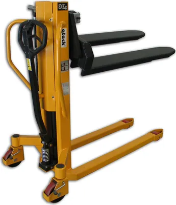 Produktbild von qteck Behälter-/Palettenneiger zum Heben und Kippen 20° beidseitig Hubkraft 800kg Gabellänge 1150mm