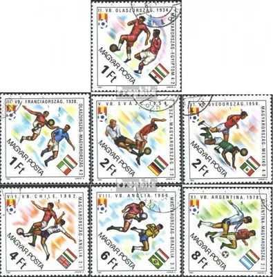 Produktbild von Briefmarken Ungarn 1982 Mi 3538A-3544A (kompl.Ausg.) postfrisch Fussballweltmeisterschaft