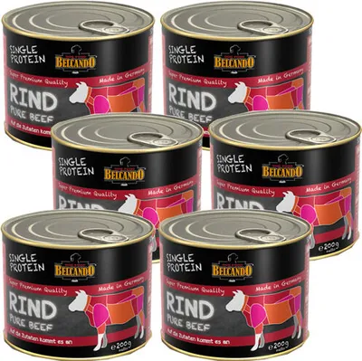 Produktbild von 6 x 200 g Belcando Single Protein Rind