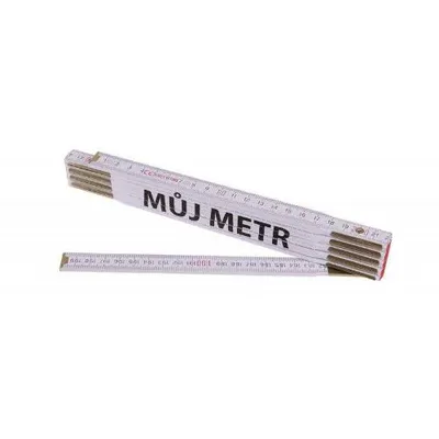 Obrázek produktu pro Levior Metr skládací 2m MŮJ METR (PROFI, bílý, dřevo)