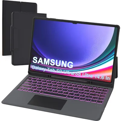 Obrázok produktu pre Klávesnica Samsung Galaxy Tab S10 S9 S8 Ultra 14.6 s dotykovým panelom AZERTY.