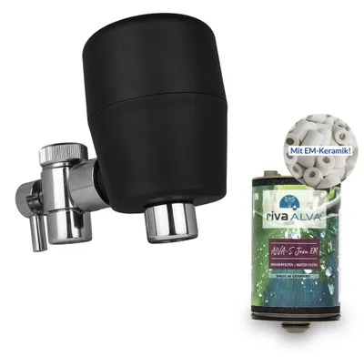 Produktbild von rivaALVA-S Jova EM Wasserhahnfilter | Blockaktivkohlefilter mit EM Keramik plus Membranstufe
