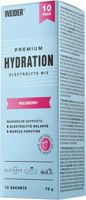 Produktbild von Weider Premium Hydration Sticks (10x7g) Wildberry - Energie & Ausdauer - Elektrolyte