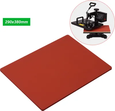 Produktbild von 290x380x8mm Hitzepressmatte, Silikonkautschuk-Pad, hochtemperaturbeständige Platte, für Easy Press 2 Hitzepresse Transferpresse