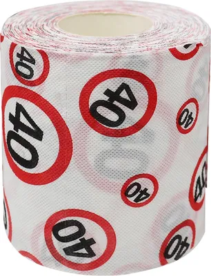 Produktbild von 1 Rolle Toilettenpapier 40 . Geburtstag Geschenkartikel DEKO 40 Gagartikel