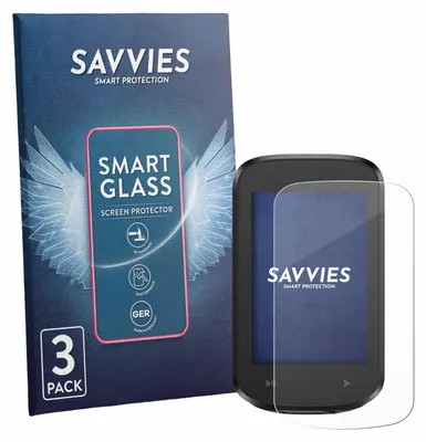 Produktbild von 3x Savvies Schutzglas Folie für iGPSPORT BSC100MAX 9H Panzer Schutzfolie Glas Displayschutz klar transparent