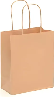 Produktbild von Papiertragetasche Kordelgriff - 15x18cm natur