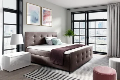 Produktbild von Polsterbett CELESTE – 160x200, Altrosa + GRATIS Topper