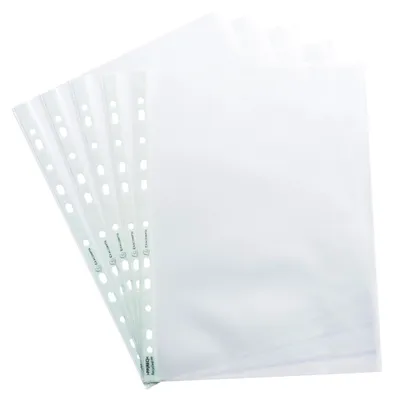 Produktbild von Exacompta 10x 50 Prospekthüllen, genarbt, RC-PP 90, für A4 - Transluzent - 5330E