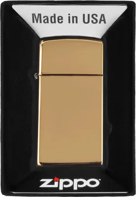 Produktbild von Zippo Slim, Flame, Piezo, Messing