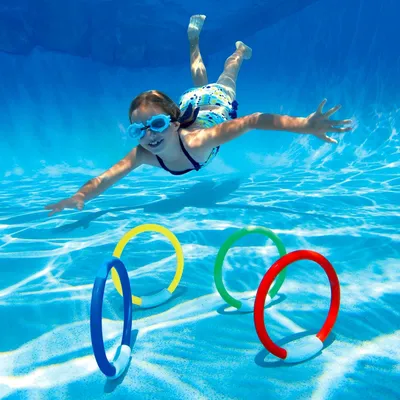 Image de Jeu d'anneaux INTEX pour piscine les 4 pièces