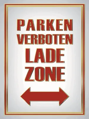 Produktbild von vianmo Holzschild 40x30 cm Parken verboten Ladezone