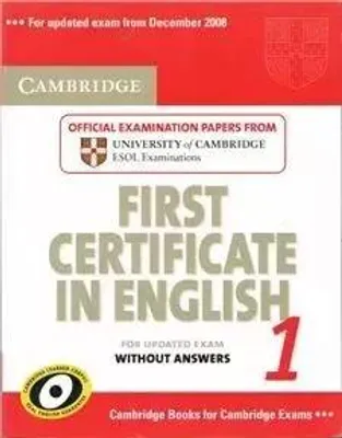 Zdjęcie produktu dla Cambridge First Certificate in English 1 for Updated Exam Student's Book without answers