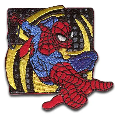 Obrázek produktu pro Marvel © Spiderman comic web - nášivka, nažehlovací, nažehlovací obrázek, nášivka, k nažehlení, velikost: 6,5 x 6,6 cm
