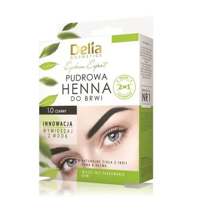 Image de DELIA Henné pour sourcils en poudre 1,0 Noir 4g