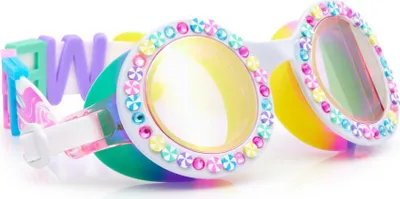 Image de Bling2O Lunettes de natation enfants Bright Stripe - Lunettes de natation colorées avec protection UV