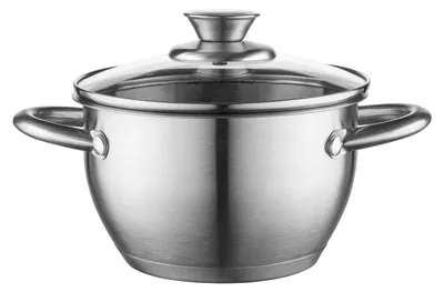 Immagine prodotto di Pentola in acciaio inossidabile con coperchio 18 cm 2,3 l