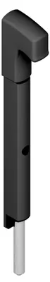Image de Verrou en applique Danaos tige inox longueur 281mm noir RAL9005 - LA CROISEE DS - DS6368-013