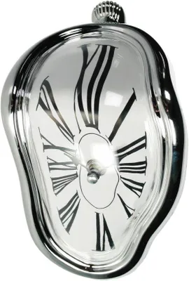 Image de Objet décoratif / Horloge murale à effet fondu – Dimensions : 18 x 13 cm