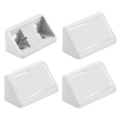 Produktbild von 4x Eckverbinder korpusverbinder möbelverbinder weiß doppel 44mm kunststoff winkel möbel