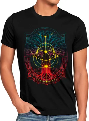 Produktbild von BaumwolleCloud Golden Tree Herren T-Shirt limgrave gelmir farum rpg open-world