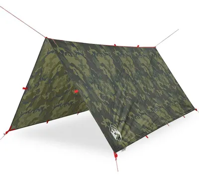 Image de vidaXL Tarp Tarnmuster 366x306 cm Imperméable à l'eau