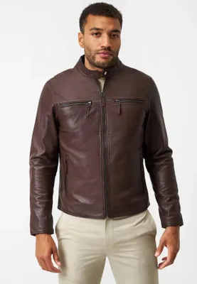 Produktbild von Herren Lederjacke Ricano TRAVELLER – Braun / XL