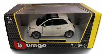 Produktbild von Bburago Fiat 500 Modellauto 1:24 Weiß