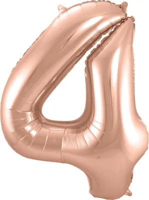 Produktbild von Folat 63134, Spielzeugballon, Folie, Roségold, Geburtstag, Anzahl, 860 mm