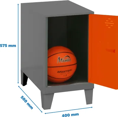 Obrázek produktu pro Skříňka Simonrack SIMONLOCKER DISM antracit, oranžová 8425437121227, 1 skříňka 40,0 x 50,0 x 57,5 cm