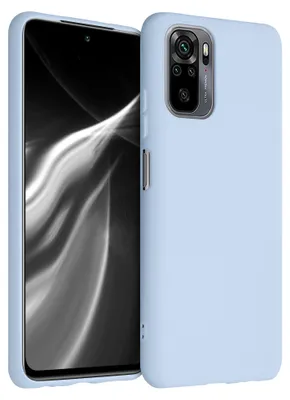 Produktbild von kwmobile Handyhülle für Xiaomi Redmi Note 10 / Note 10S Hülle - TPU Case - Kabelloses Laden - Schutzhülle Cover in Hellblau matt