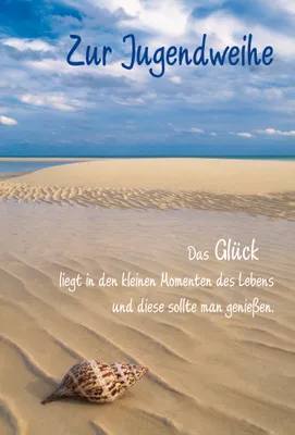 Produktbild von Jugendweihe - Glückwunschkarte im Format 11,5 x 17 cm mit