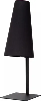 Image de Lampe de table noire avec abat-jour de 56 cm, culot E27, Gregory Lucide