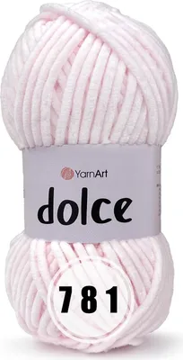 Produktbild von YarnArt Dolce Chenille Garn Pink 100g 120m Lauflänge 5-6mm Dicke