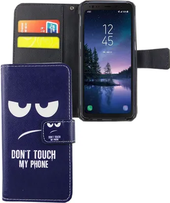 Produktbild von Handyhülle Tasche für Handy Samsung Galaxy S8 Active Dont Touch my Phone
